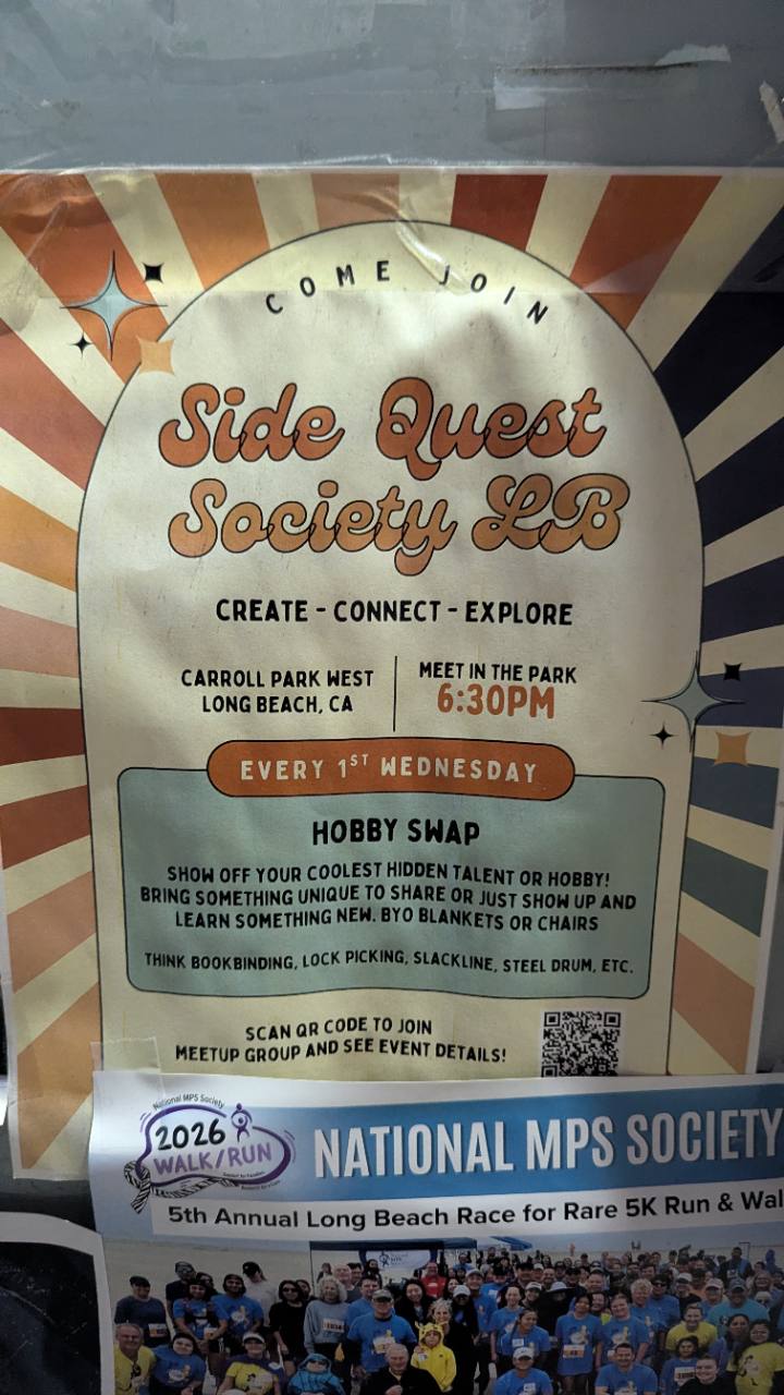Side Quest Society LB — Hobby Swap