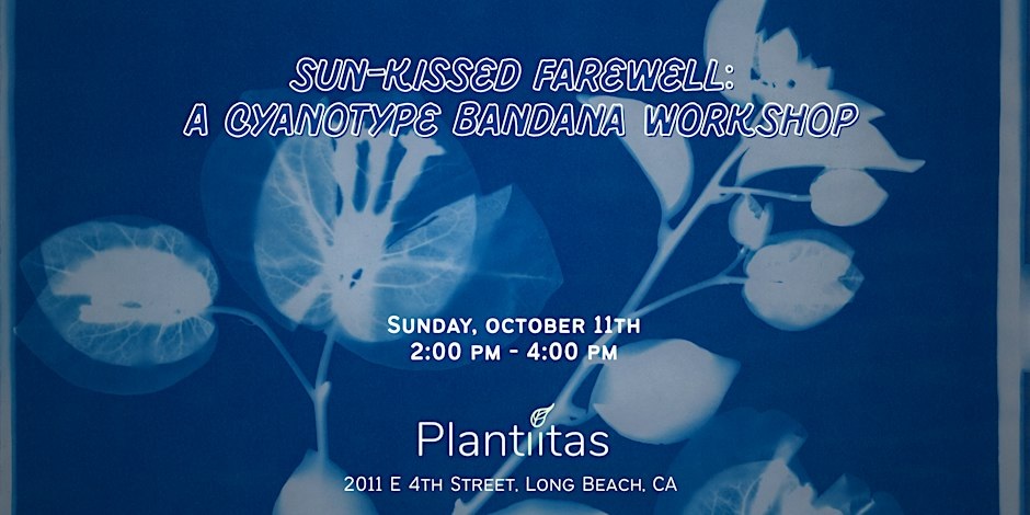 Sun-Kissed Farewell: A cyanotype Bandana Workshop