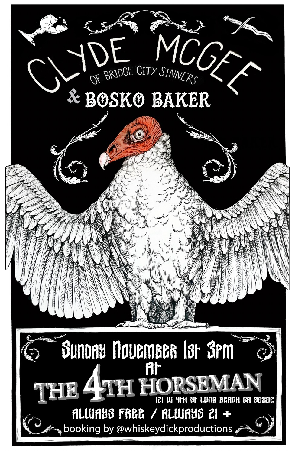 Clyde McGee & Bosko Baker at The 4th Horseman