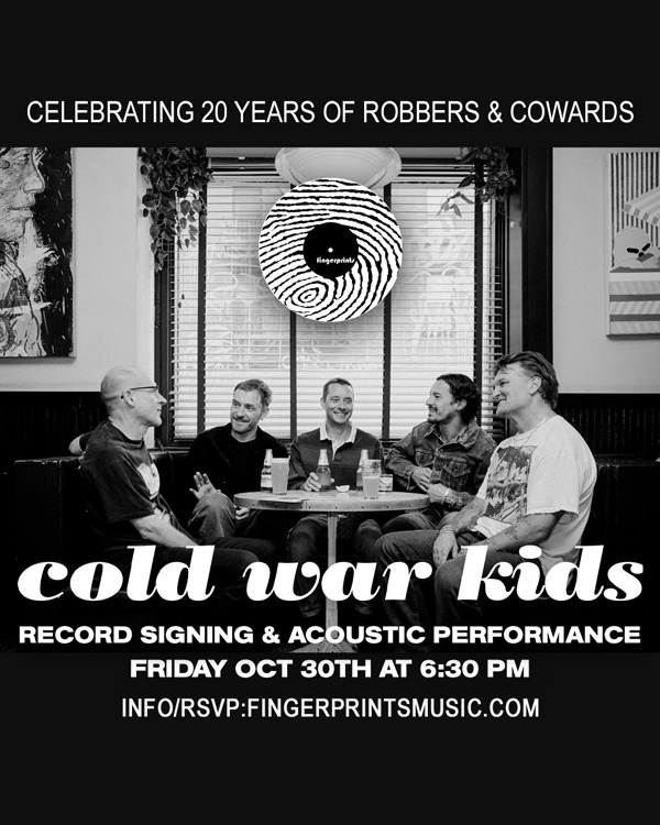 Cold War Kids Record Signing and Acoustic Performance