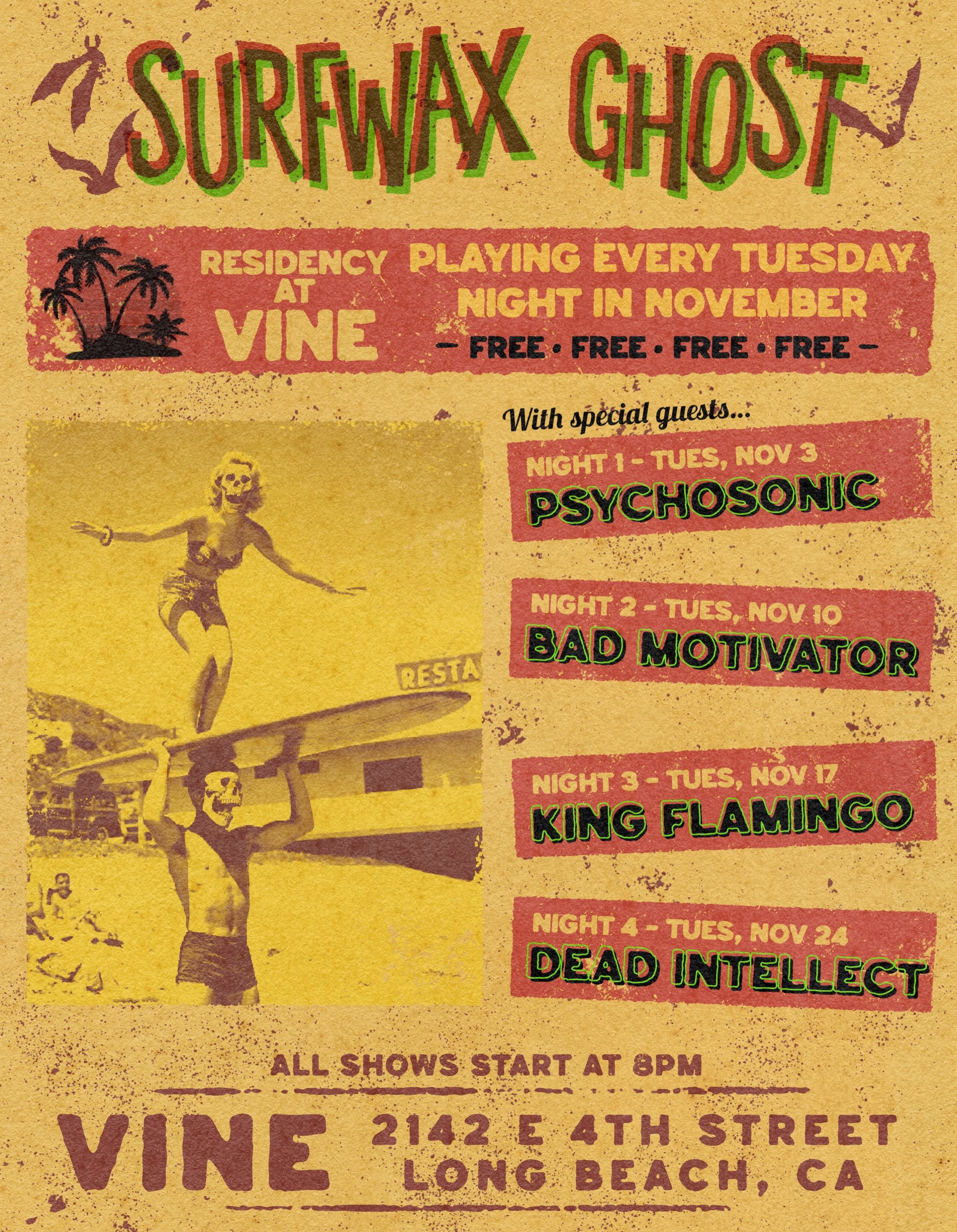 SurfWax Ghost November Residency at Vine