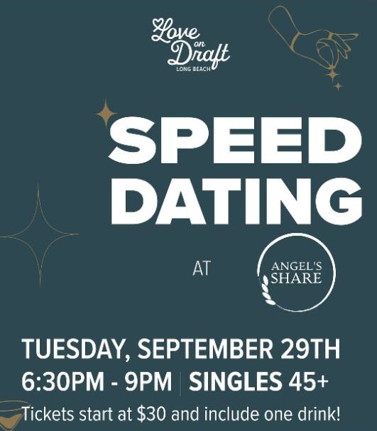 Love on Draft Speed Dating: Singles 45+ at Angel’s Share