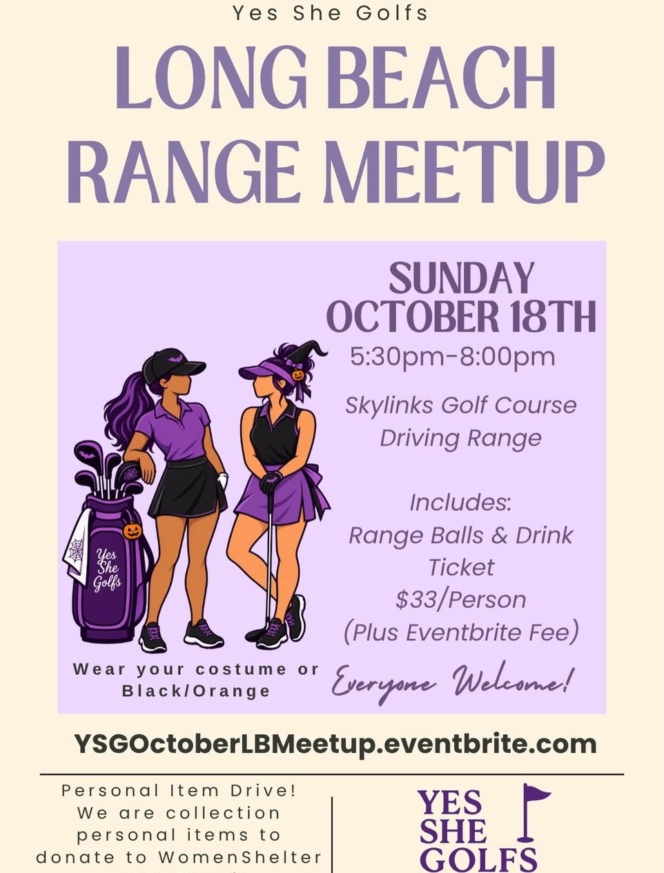 Yes She Golfs Long Beach Range Meetup