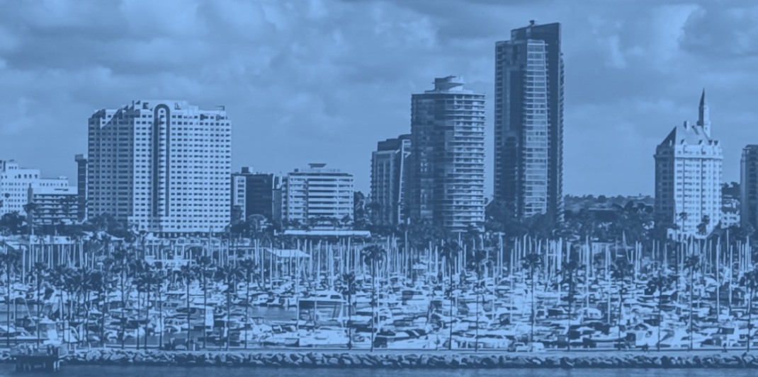 Long Beach Night Walk: Skyline and Waterfront
