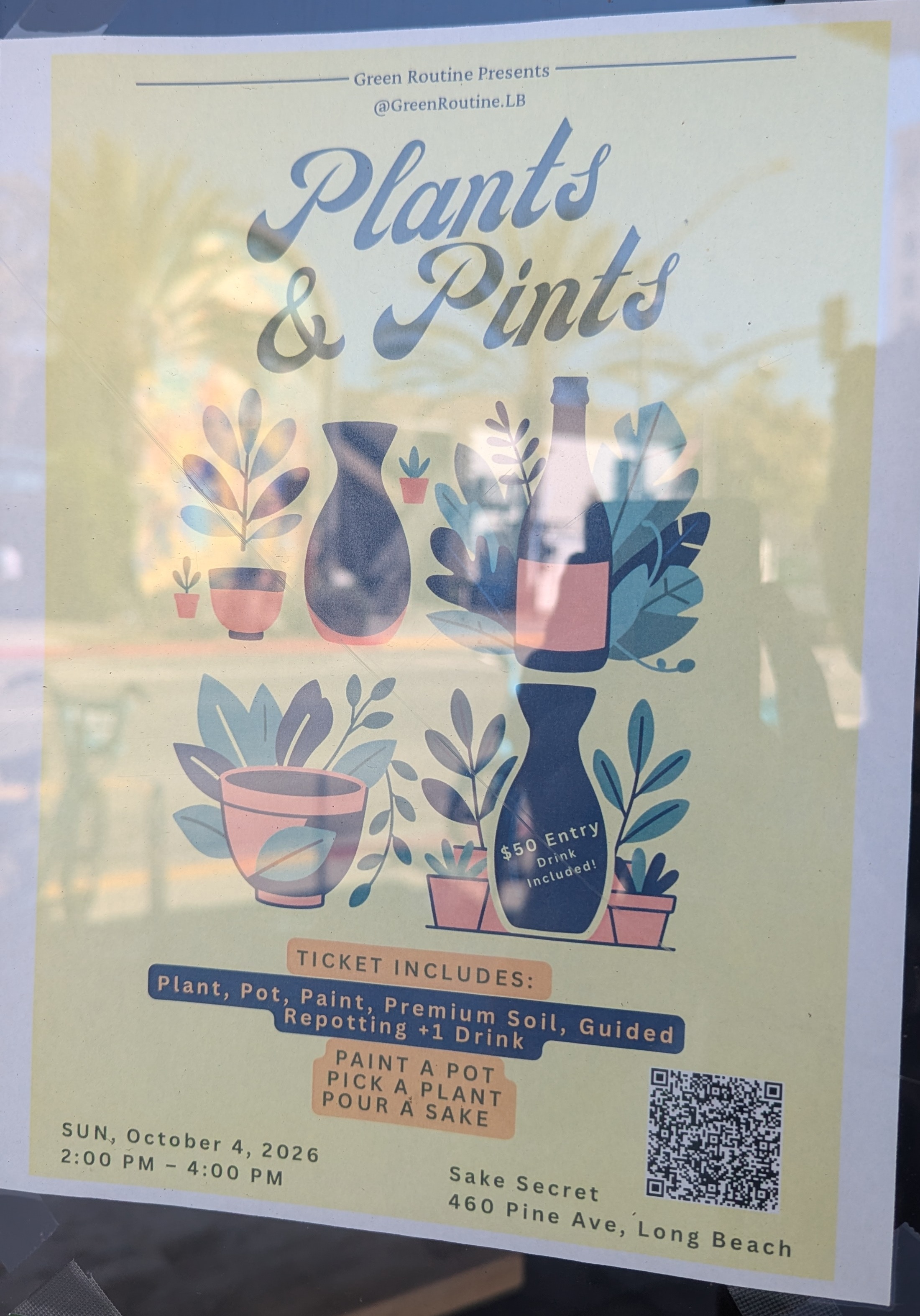 Plants & Pints at Sake Secret