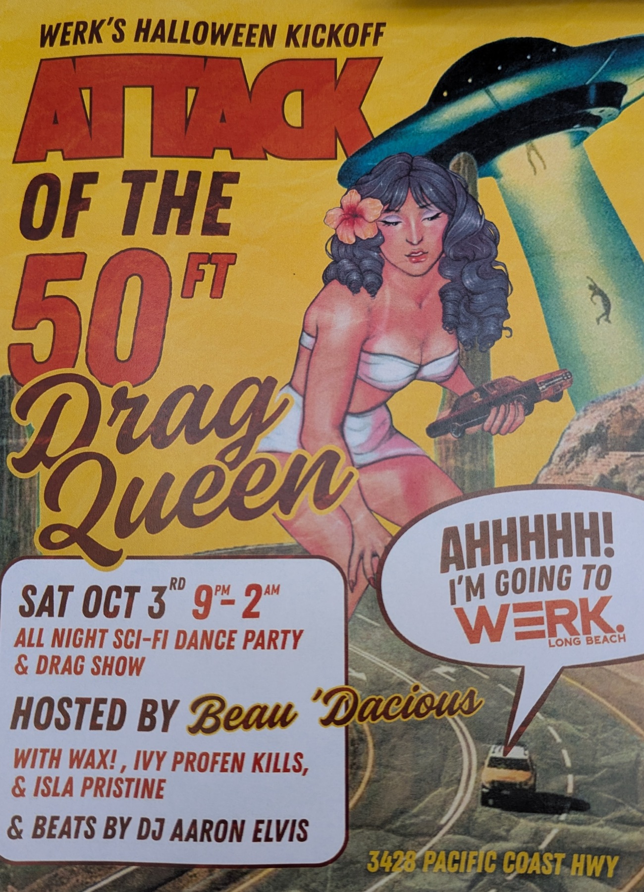 Attack of the 50ft Drag Queen: WERK Halloween Kickoff