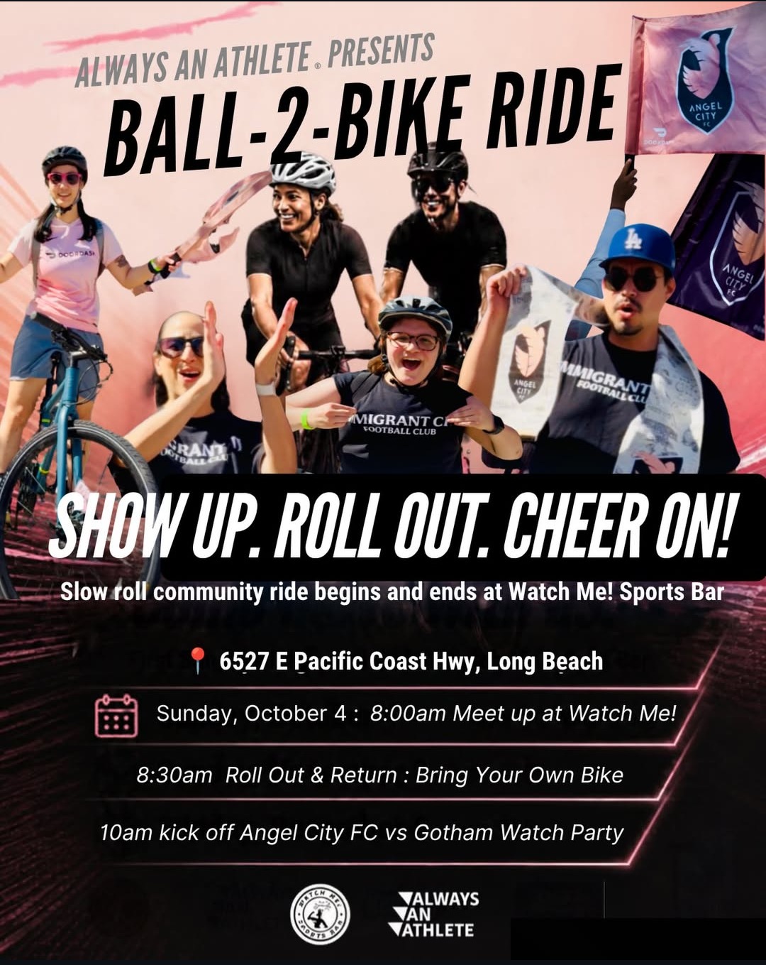 Ball-2-Bike Ride and Angel City Watch Party