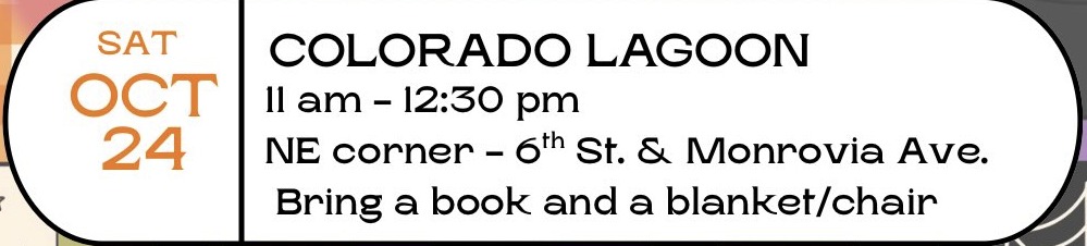 LB Bookworms Reading at Colorado Lagoon