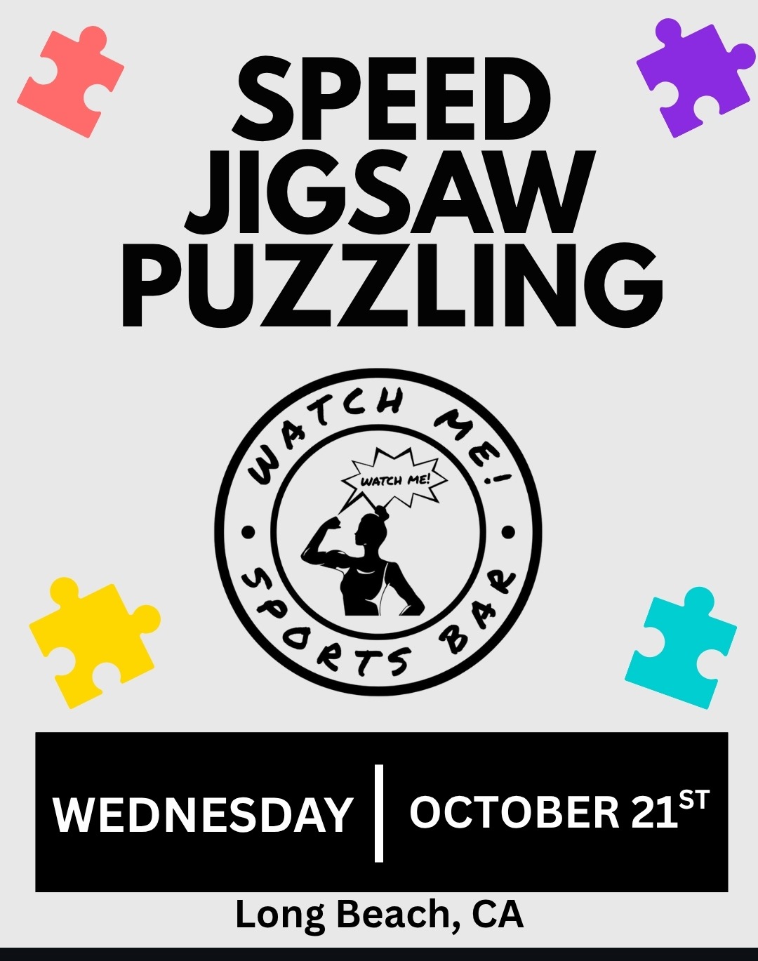 Speed Jigsaw Puzzling at Watch Me!