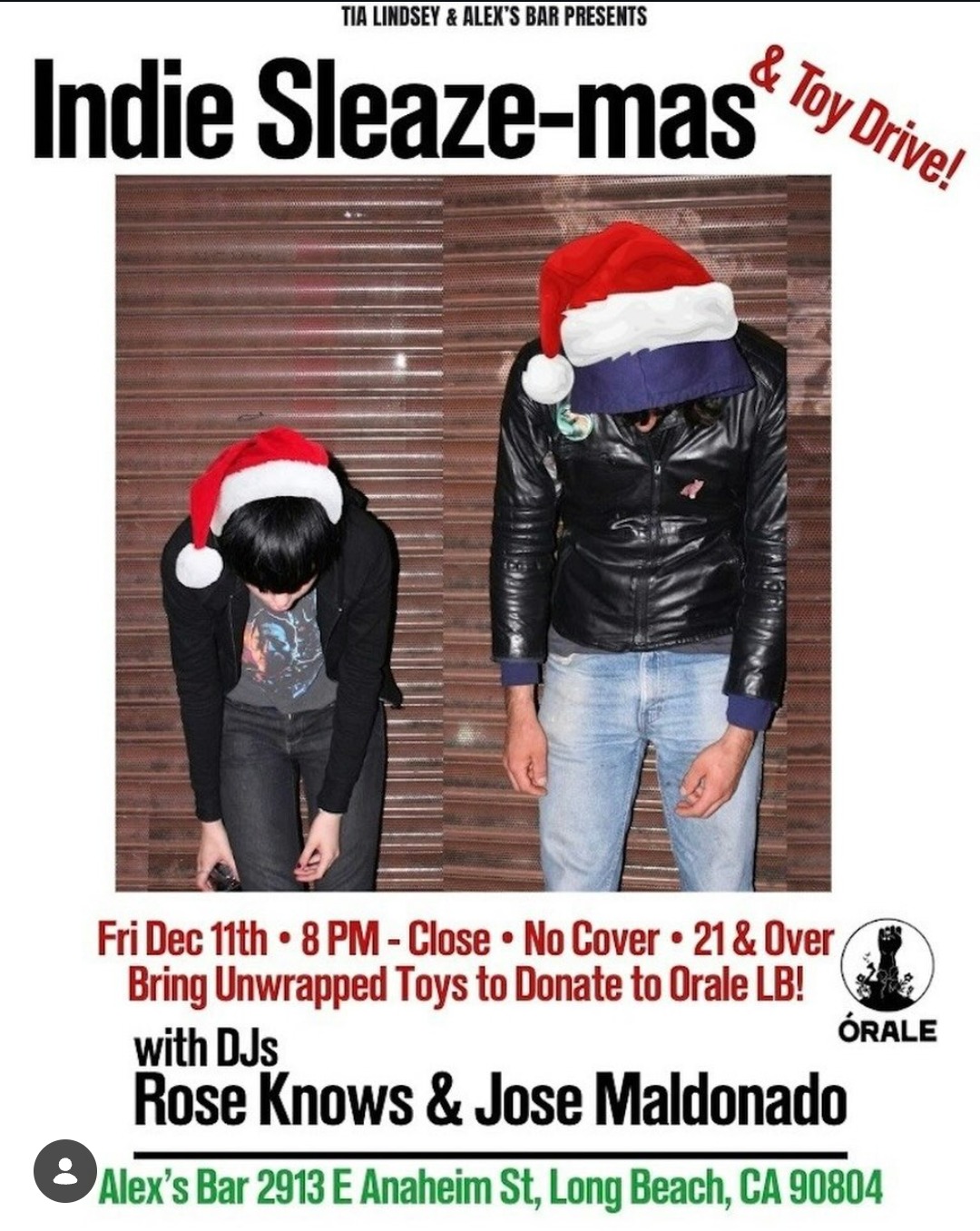 Indie Sleaze-mas and Toy Drive