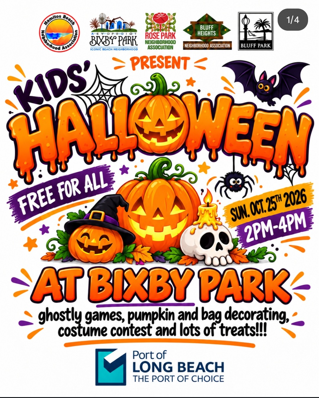 Kids’ Halloween at Bixby Park