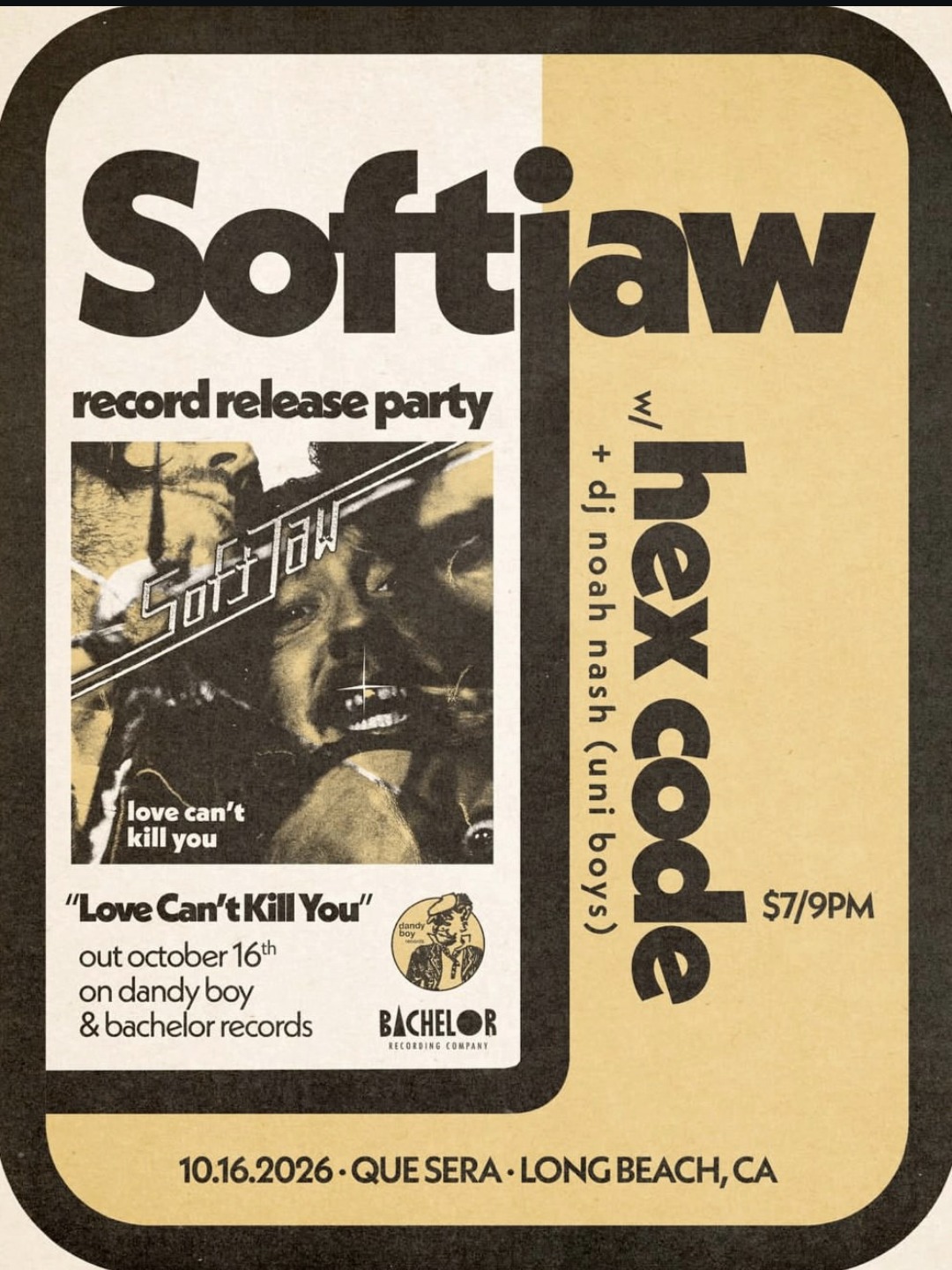 Softjaw Record Release Party with Hex Code