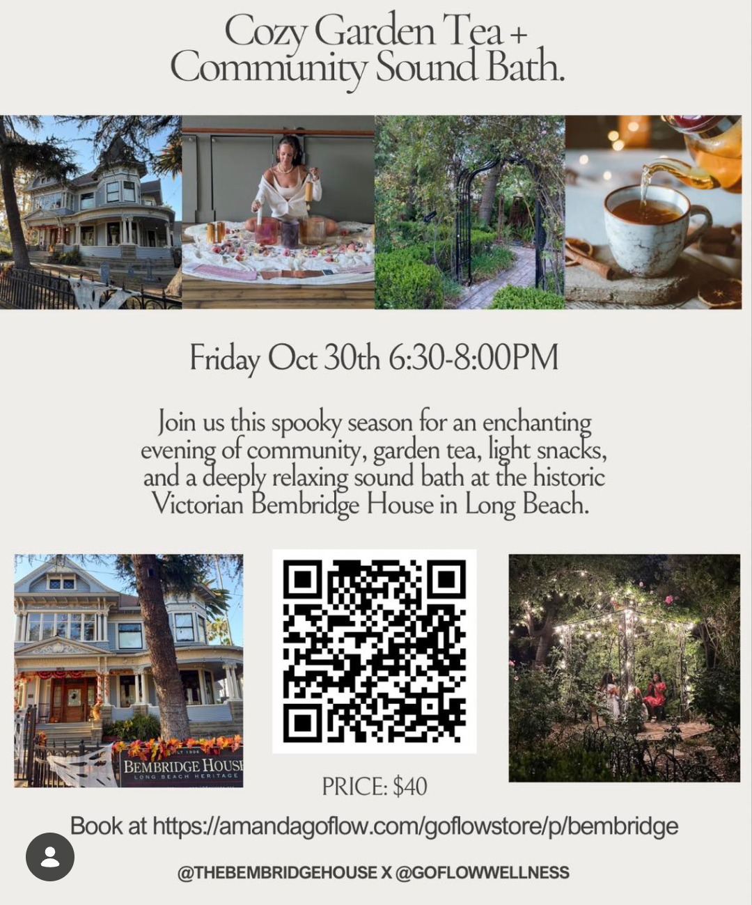 Cozy Garden Tea and Community Sound Bath