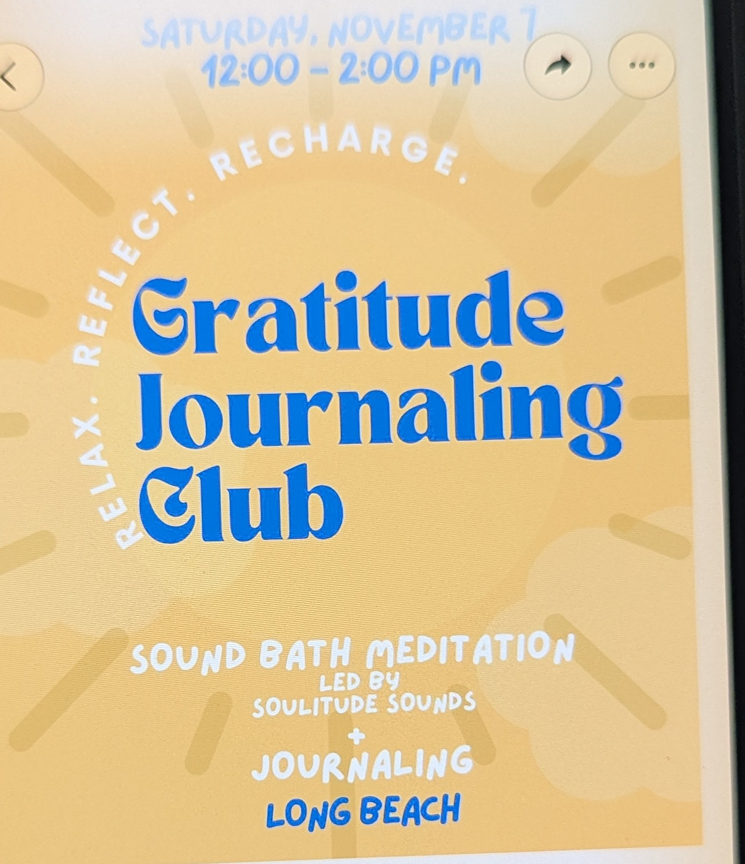 Gratitude Journaling Club and Sound Bath