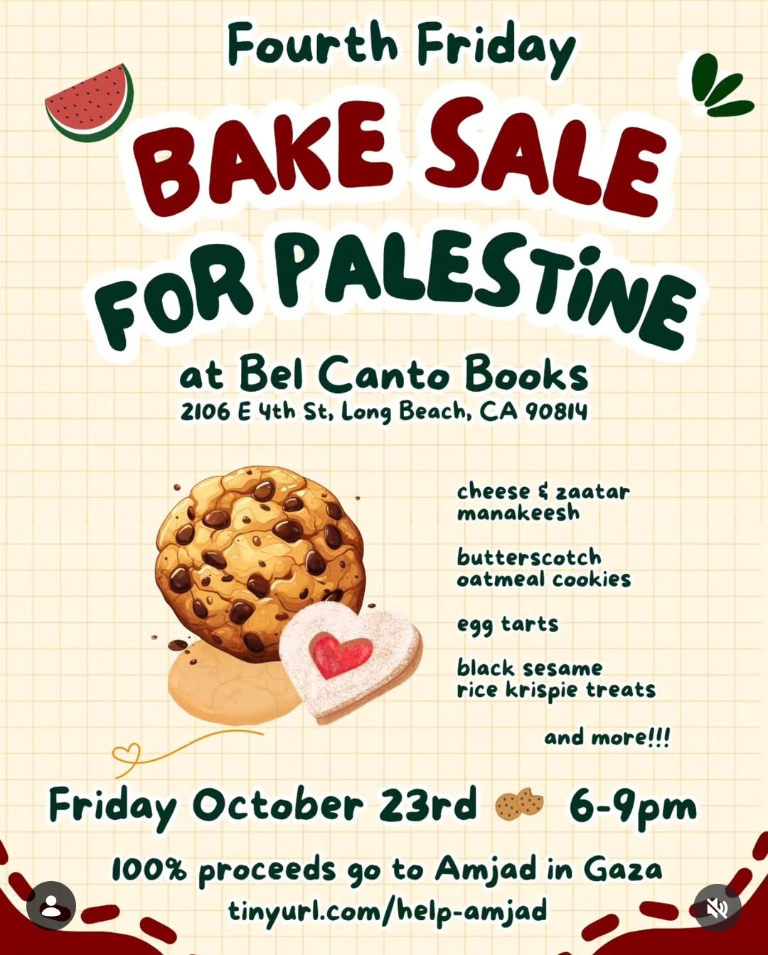 Fourth Friday Bake Sale for Palestine