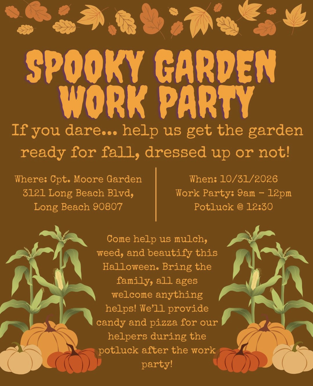 Spooky Garden Work Party