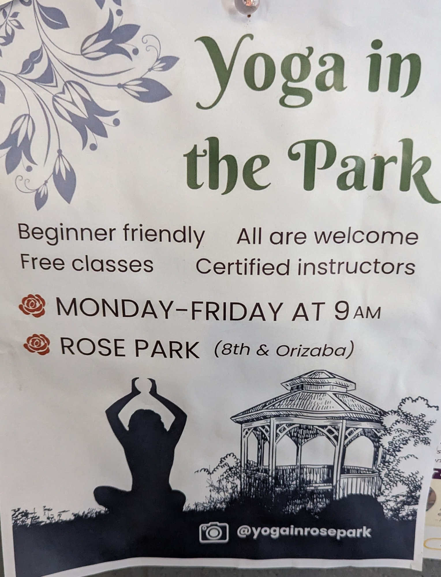 Yoga in Rose Park