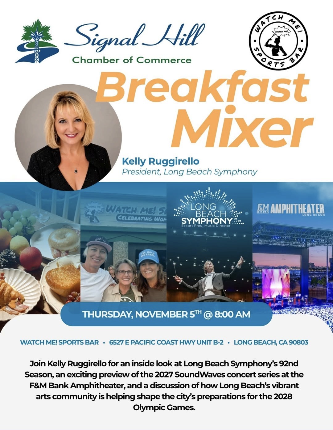 Signal Hill Chamber Breakfast Mixer with Kelly Ruggirello