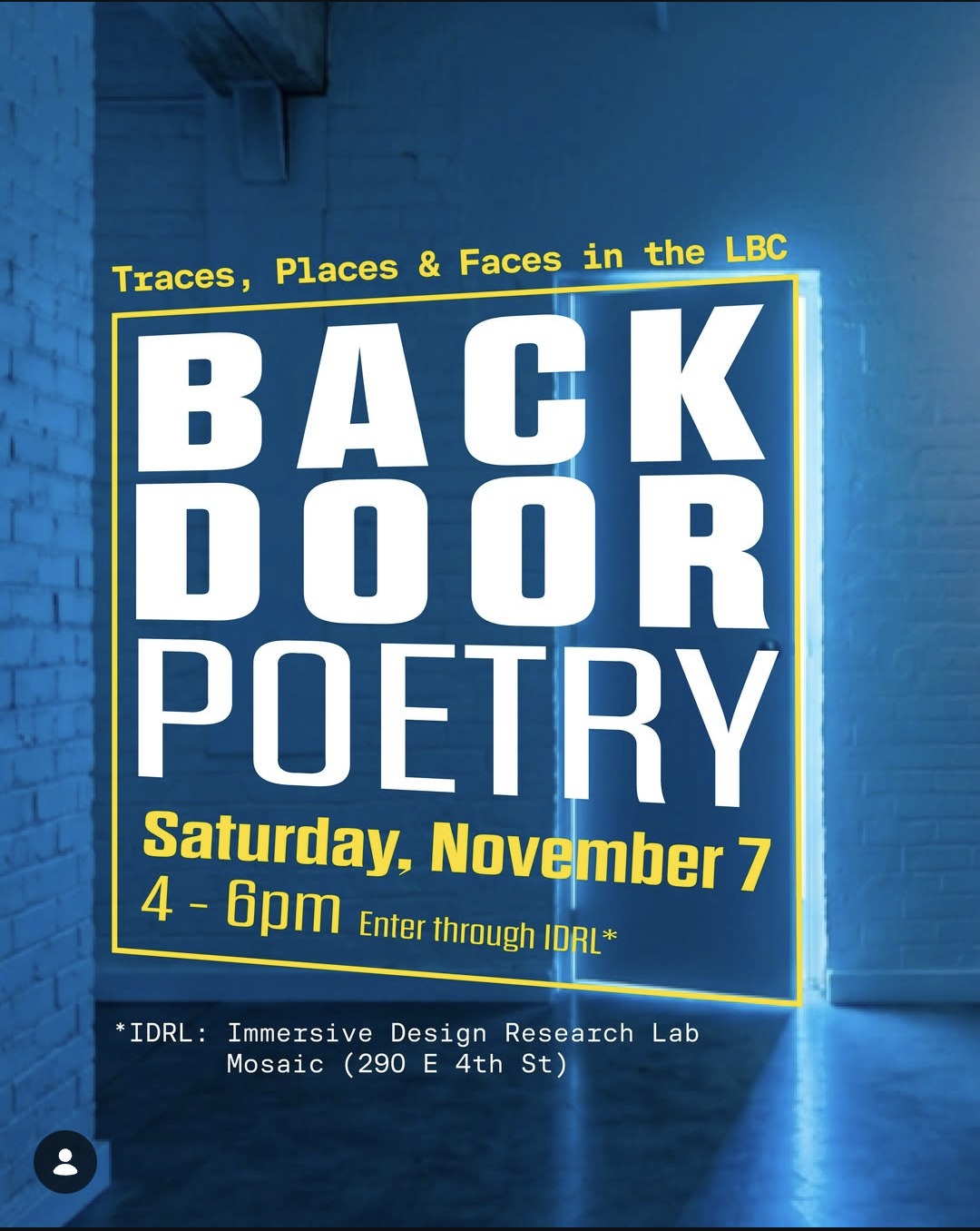 Back Door Poetry: Traces, Places and Faces in the LBC