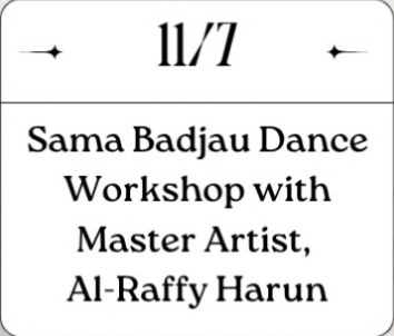 Sama Badjau Dance Workshop with Al-Raffy Harun