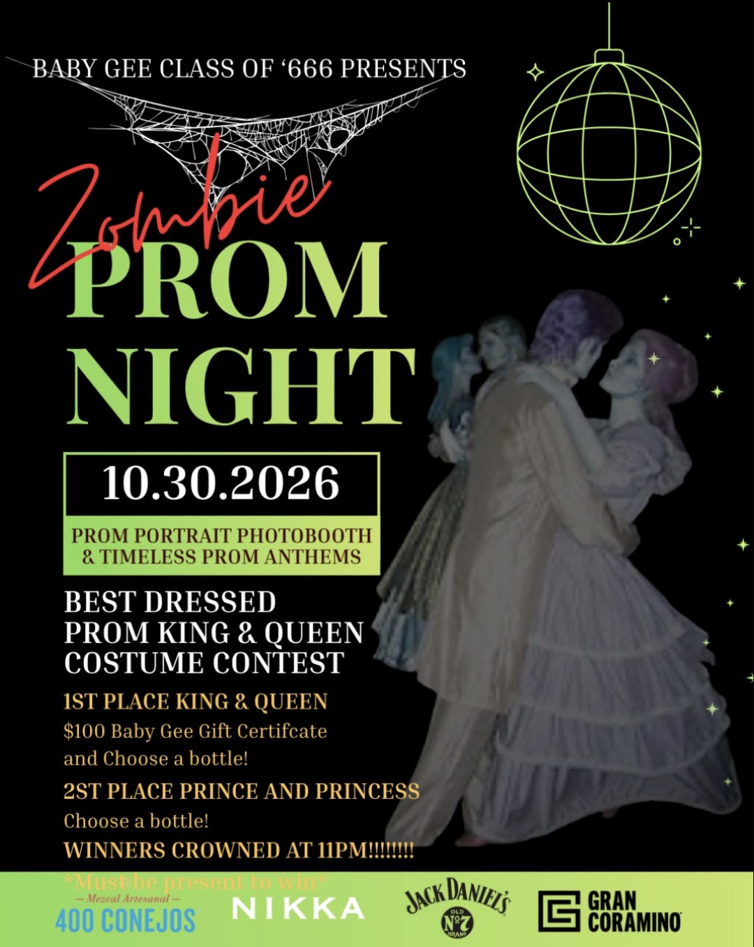 Zombie Prom Night at Baby Gee