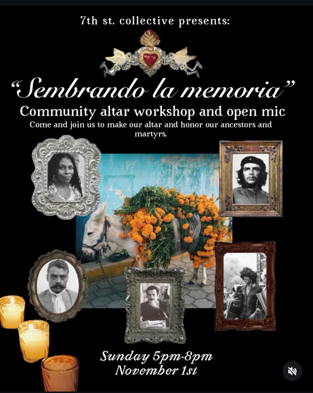 Sembrando la memoria: Community Altar Workshop and Open Mic