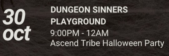 Dungeon Sinners Playground: Ascend Tribe Halloween Party