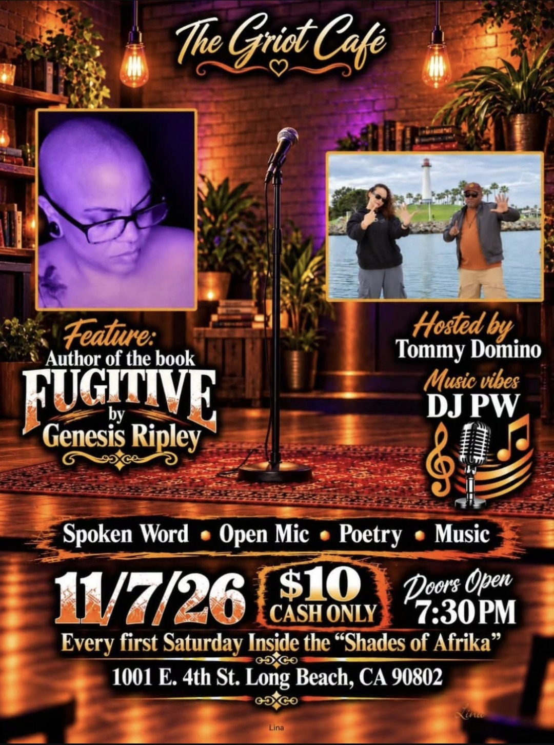 Griot Cafe Open Mic & Poetry