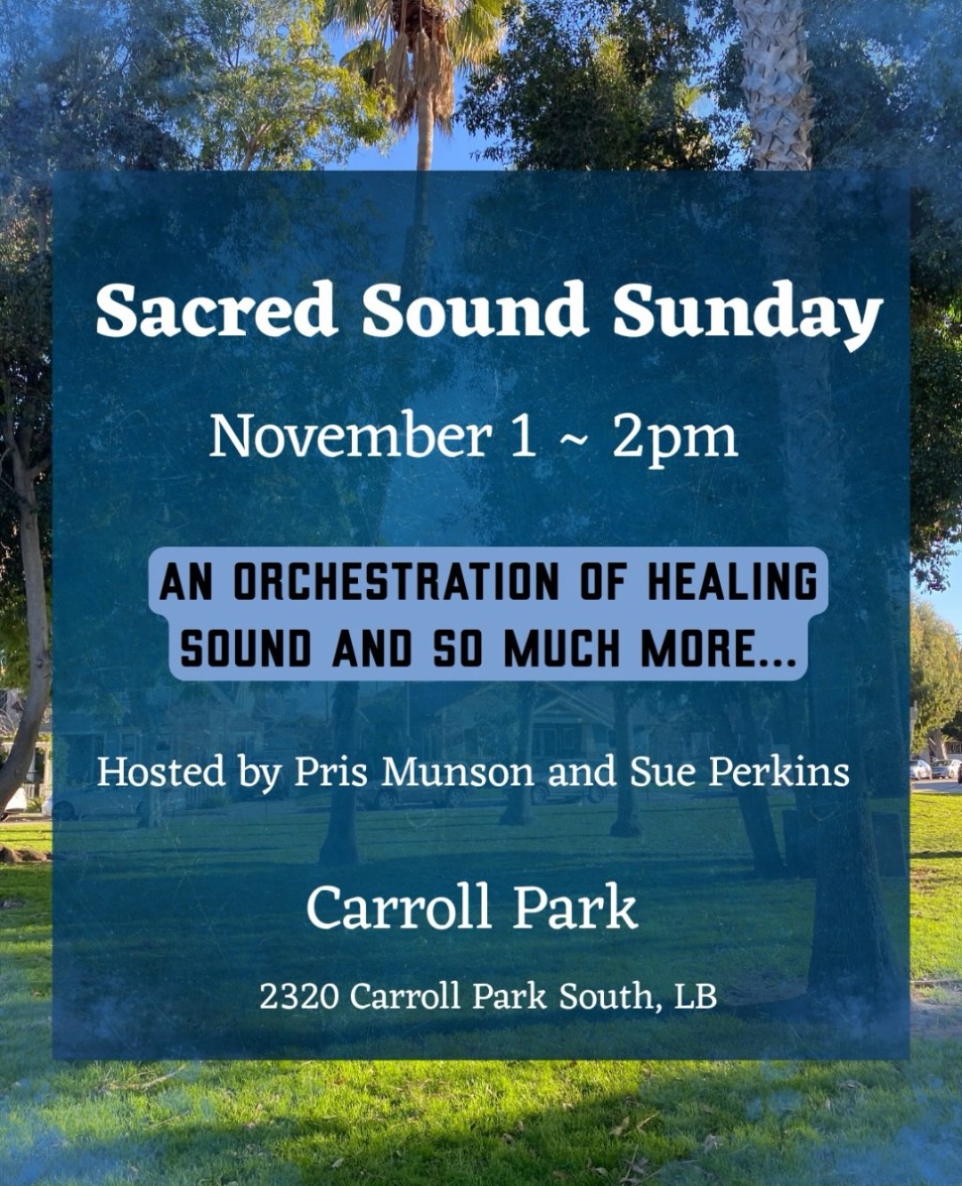 Sacred Sound Sunday at Carroll Park