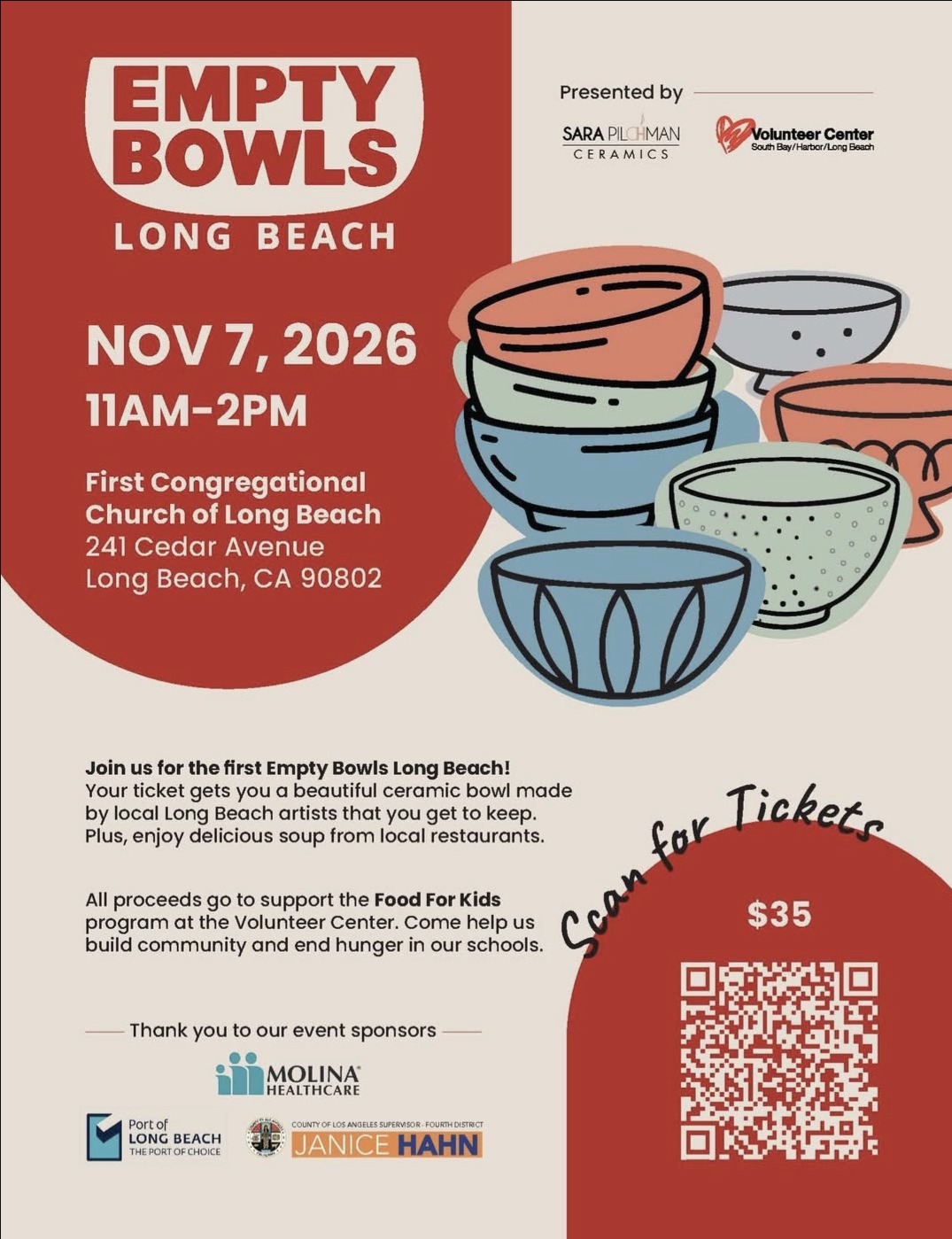 Empty Bowls Long Beach