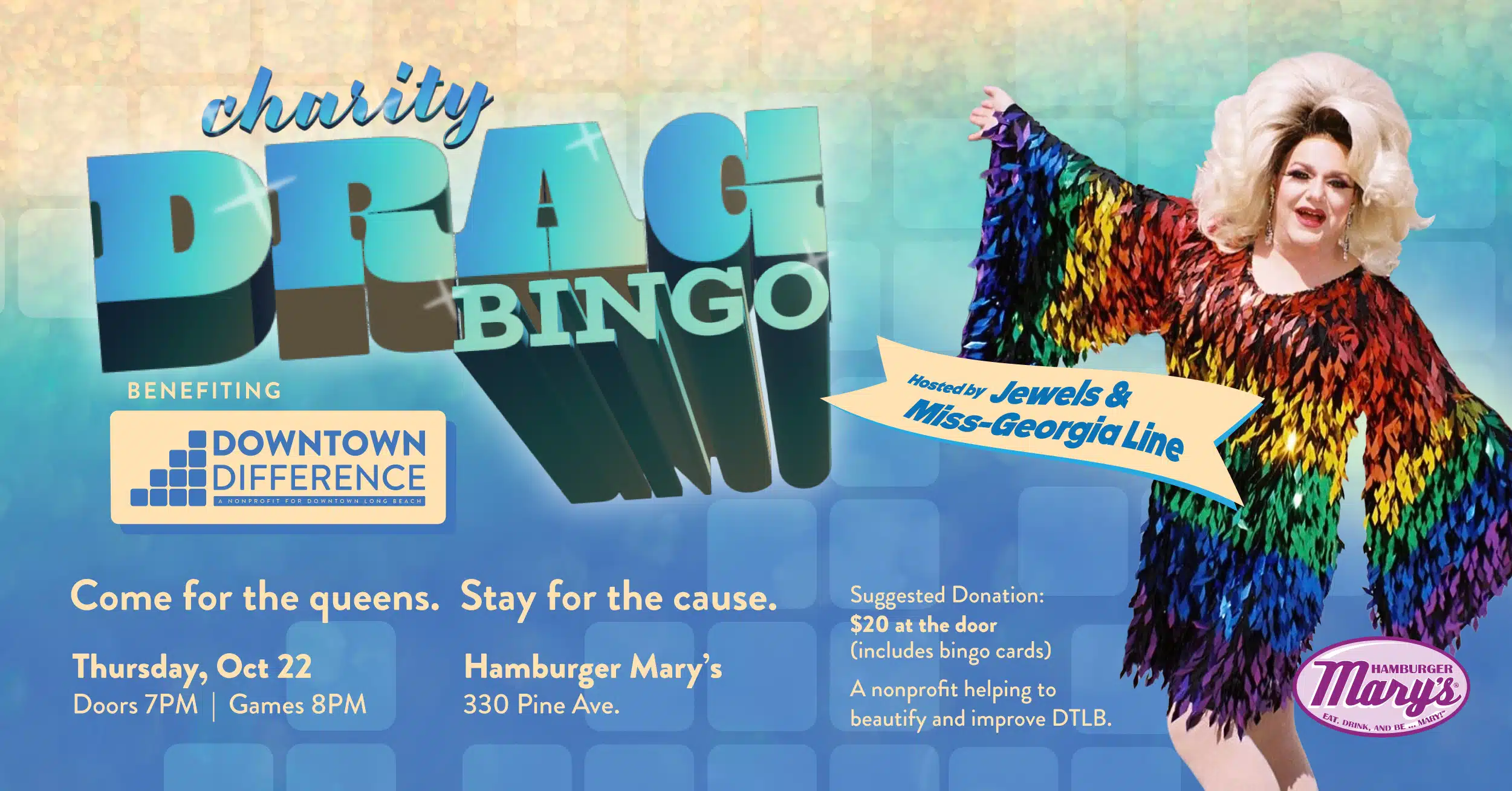 Charity Drag Bingo Benefiting Downtown Difference