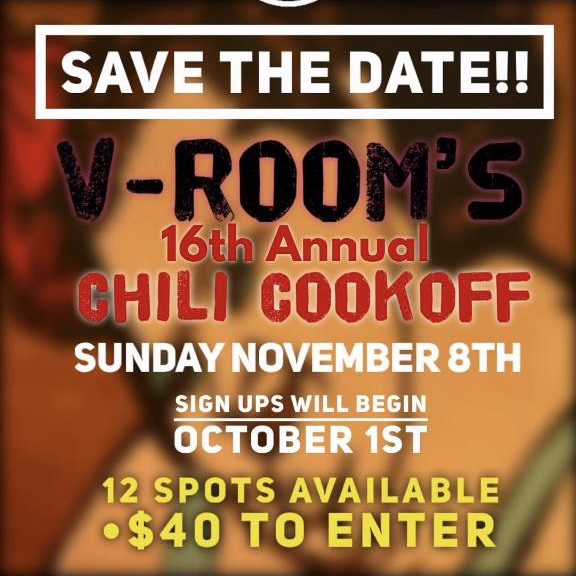 V-Room’s 16th Annual Chili Cookoff