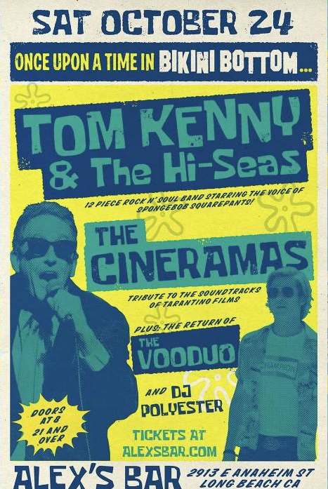 Tom Kenny & The Hi-Seas with The Cineramas, The VooDuo and DJ Polyester