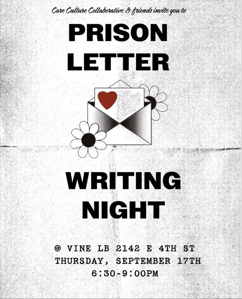 Prison Letter Writing Night