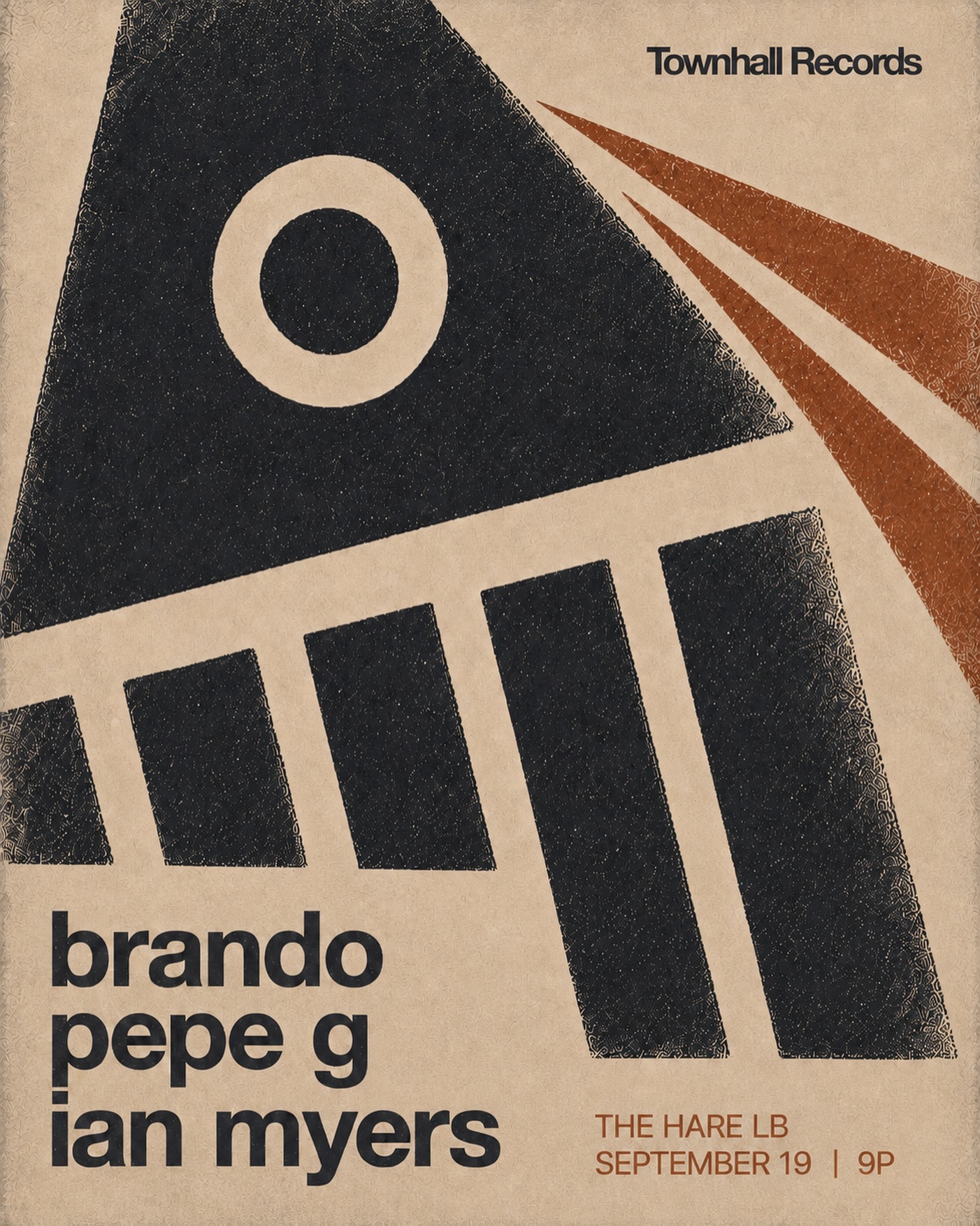 Townhall Records at The Hare: Brando, Pepe G and Ian Myers