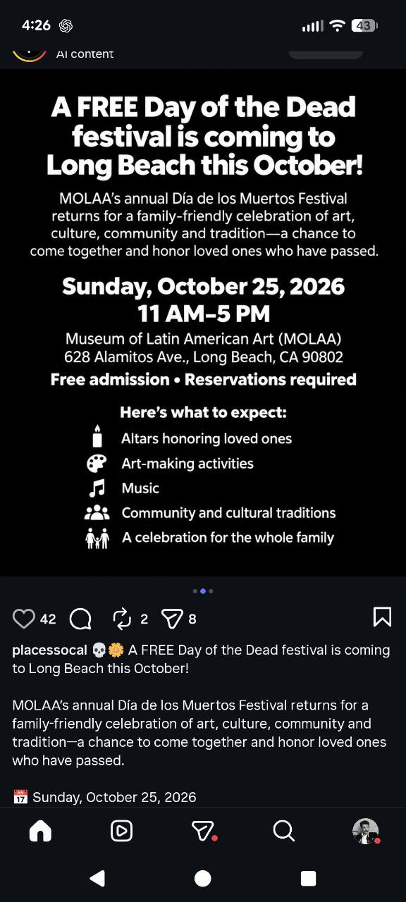 MOLAA Día de los Muertos Festival 2026